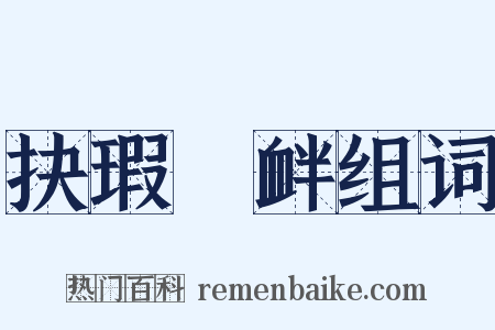 抉瑕擿衅组词是什么意思的图片